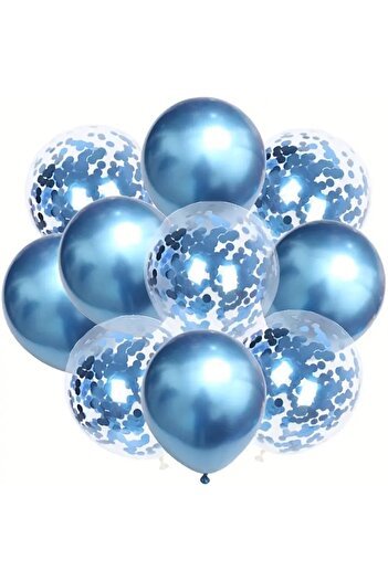 CANSIN 20 Pieces Blue Transparent Balloon