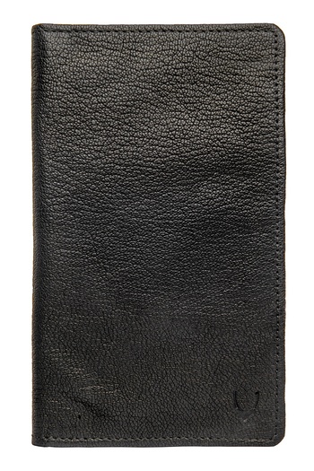 Hidesign Passport Wallet for Unisex - Genuine Leather, Black - Travel Organizer, Sleek Design