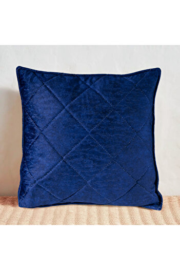 In House Aurora Velvet Decorative Cushion - 50x50 cm - Blue