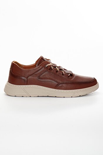 Dilimler Ayakkabı Genuine Leather Laced Tan Men's Casual Shoes