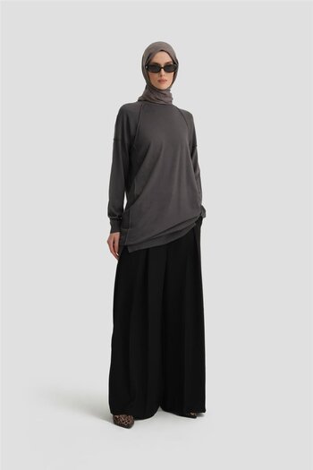 Armine Triko Tunik 24kd2002 Antrasit