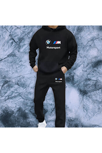 SimStone Fleece Inside Does Not Pill Seasonal Bmwmotorsport Kangaroo Sweathirt- Sweatpants