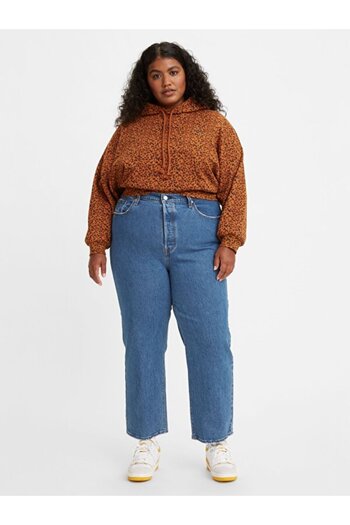 Levi's Jazz pop női egyenes farmer - Ribcage Plus Size