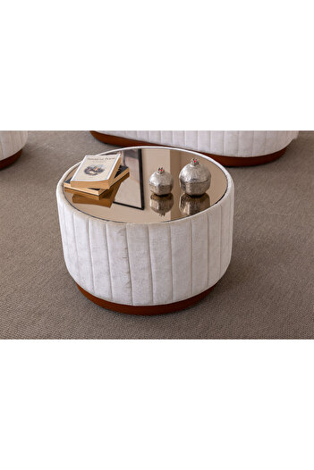 Breda Home Concept Despina Cam Tavanlı Orta Sehpa