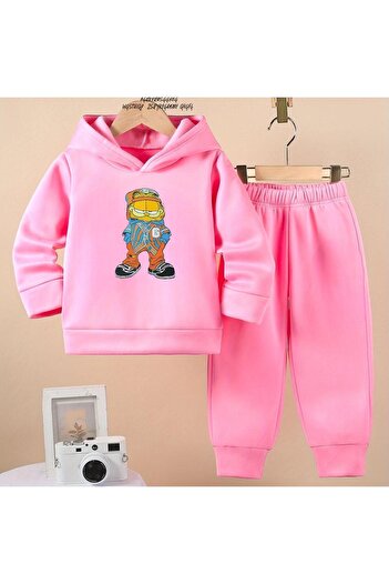BENROMA Hanging Face Cat Printed Children's Tracksuit Set - Oversize Unisex Product