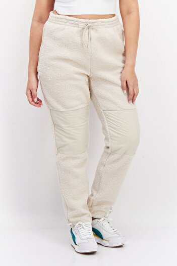 Fourlaps Women Regular Fit Textured Pant, Beige