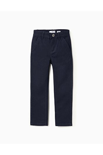 Ziddy CHINO TWILL TROUSERS FOR BOYS 'SLIM FIT' DARK BLUE