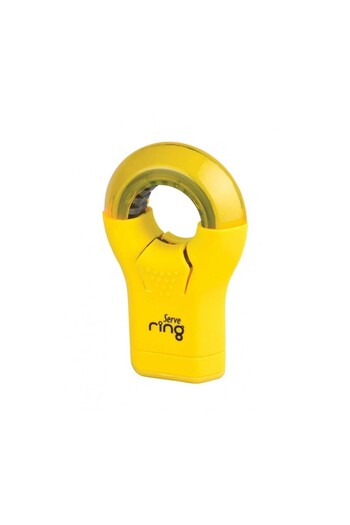 Serve Pencil Sharpener with Ring Eraser Yellow