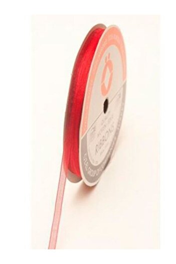 ÖZ-EL AŞ Red Mini Reel - Organza Bundle Ribbon, 1 Cm, 5 M, 125 007