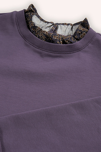 Panço Kız Çocuk Mor Sweatshirt