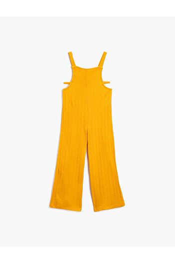 Koton Salopet Jumpsuit Wide Leg Window Detailed