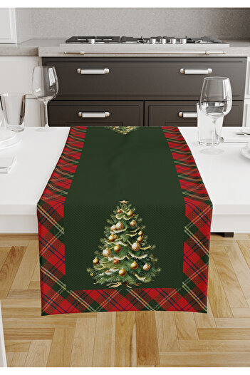 Filamente Christmas Patterned Digital Printed Runner - New Year 140X40 cm