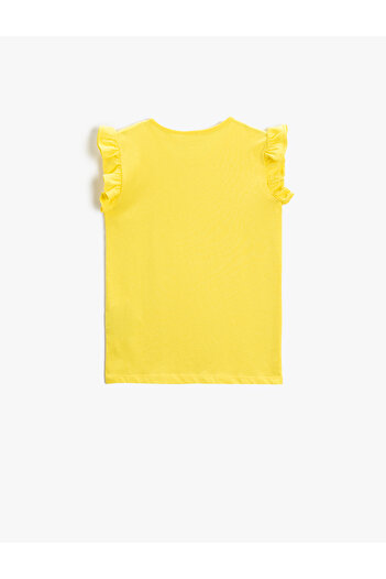 Koton Ärmelloses Basic-Rüschen-T-Shirt