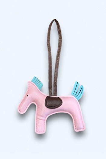 BAHELS Viral Baby Pink Horse Bag Charm Ornament