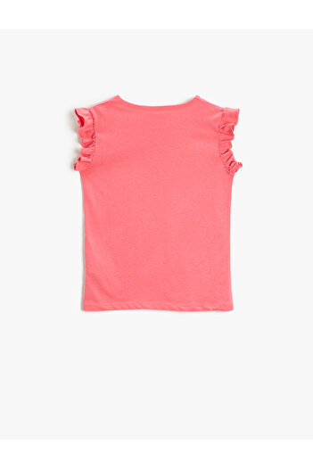 Koton Ärmelloses Basic-Rüschen-T-Shirt