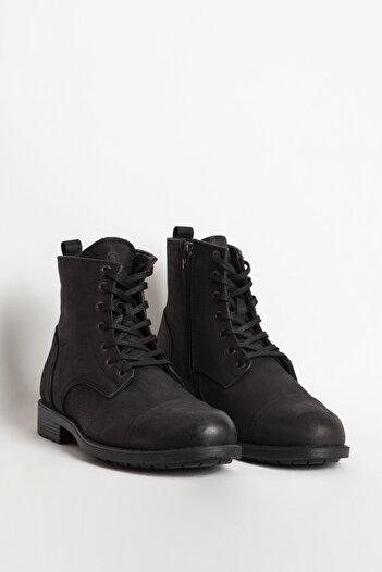 Hammer Jack 16742m Real Nubuck Leather - Μαύρες ανδρικές μπότες