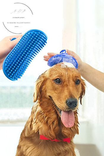 FORSEİ LUCA Pet Hair Collection Washing and Corner Itching Silicone Brush