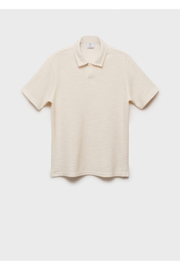 MANGO Man Πουκάμισο Polo με υφή κανονική εφαρμογή