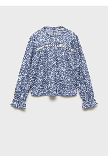 MANGO Kids Çiçek desenli bluz