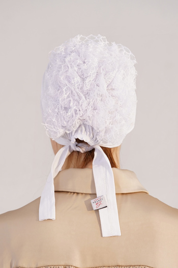 Loryan Bun Bonnet - 100% Cotton Ruffle Stitched Bonnet 4294