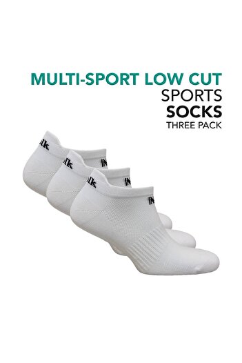 NORFOLK Izzy Multi-Sport Ultra Light 3 Pack Λευκές κάλτσες χαμηλού κοψίματος