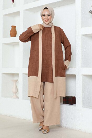İmajButik Plus Size Bronze Biscuits Triple Set