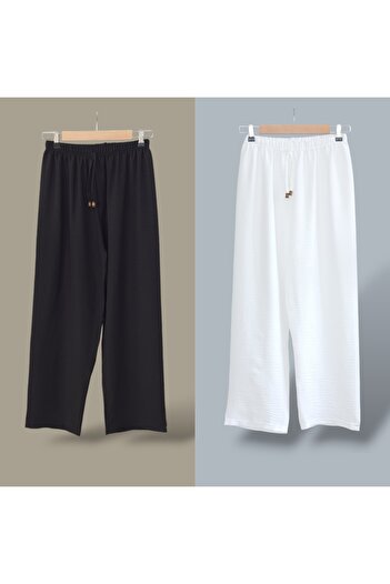 ENDAMIM 2-Piece Pants, Plus Size, Comfortable Fit, Without Pockets, Elastic Waist