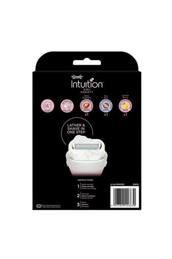 Wilkinson Sword Intution 2 in 1 Variety Self Soap Women System 4 Blade Razor and Razor