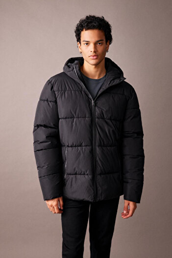 DeFacto A2274Ax Black Men's Coat