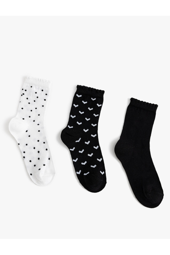 Koton Polka Dot Set of 3 Socks