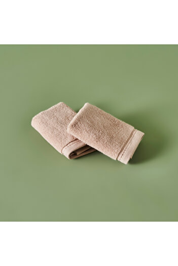 Bella Maison 100% Cotton Ruby 2-Piece Hand Towel Beige (30X30 cm)