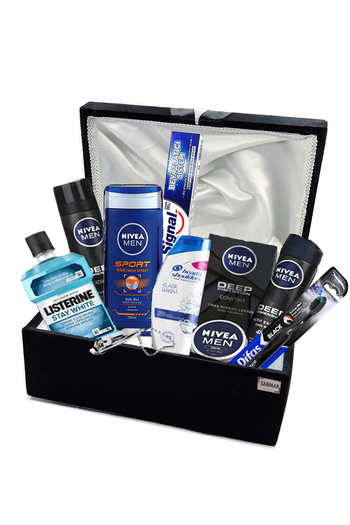 NIVEA 2022033 SS - Σετ ορόφουρος γαμπρού, Σετ ορόφουρος αρραβώνων και σετ ανδρικής περιποίησης + θήκη προμήθειας γαμπρού