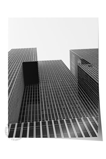 Postifull Architecture Poster, Black and White Unframed Poster, Art Print No:93 Aesthetic Office Wall Decor, Vertical