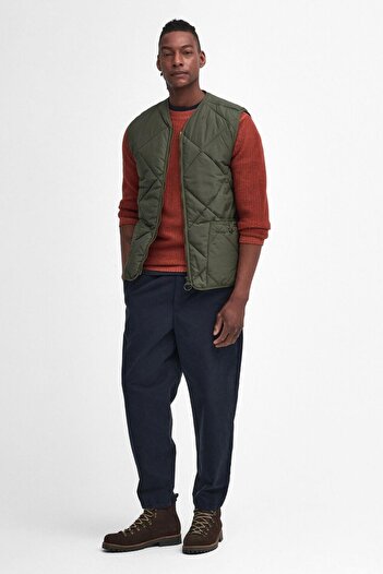 Barbour Field Kapitone Yelek GN51 Fern