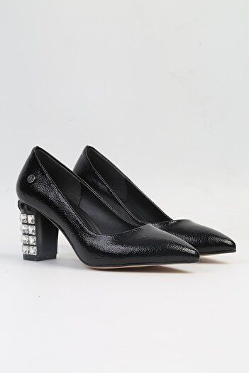 Pierre Cardin ® |   Pc-51201 - 3478 Black Wrinkled - Women's High Heels