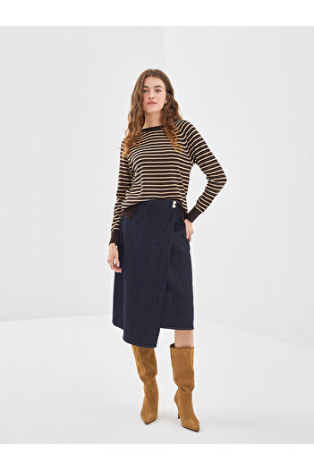 LC Waikiki Lcwk Standard Fit Damen-Jeansrock