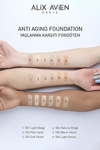 alix avien paris ANTI AGING FOUNDATION 502 PALE SAND