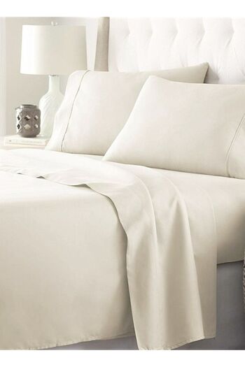 Orange Bed & Bath Stitsh | 100% Cotton Single Size Sheet Set, 3 Pieces, 300 Stitches19 × 201 Cm