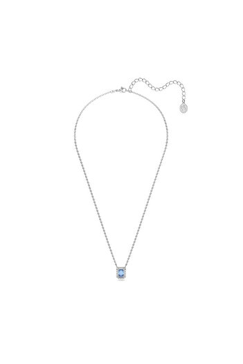 Swarovski Millenia Kolye, Sekizgen Kesim, Mavi, Rodyum Kaplama