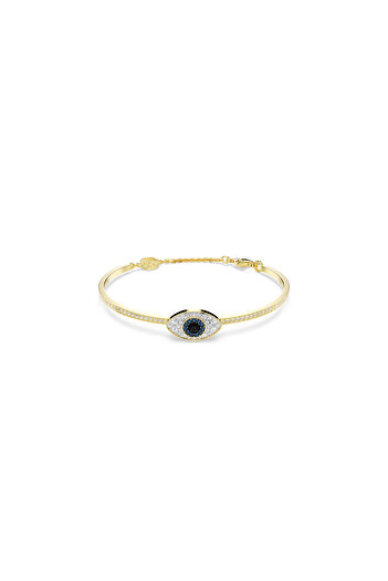 Swarovski Symbolica Bileklik, Nazarlık, Mavi, Altın rengi kaplama