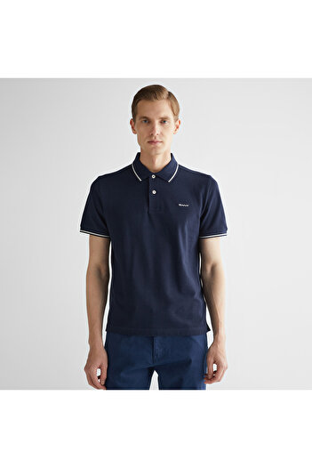 Gant Men's Navy Blue Regular Fit Polo