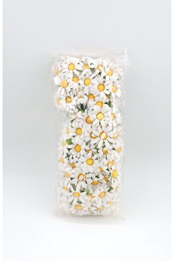 YENİCİ Floare de margaretă din hârtie (100 bucăți)