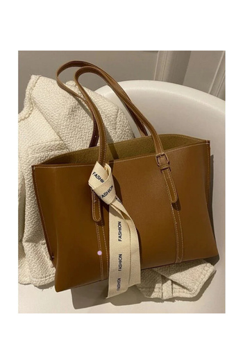 Mojeva Coft Tan Large Size Women's Hand and Shoulder Bag