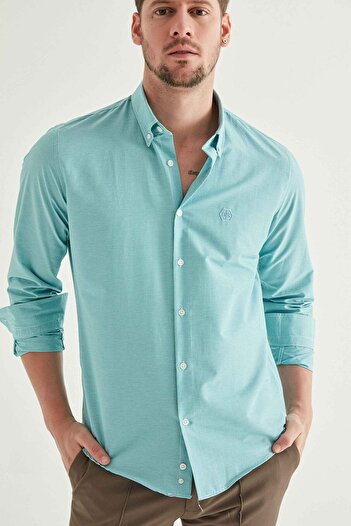 D'S Damat Πουκάμισο Ds Damat Slim Fit Green Gingham