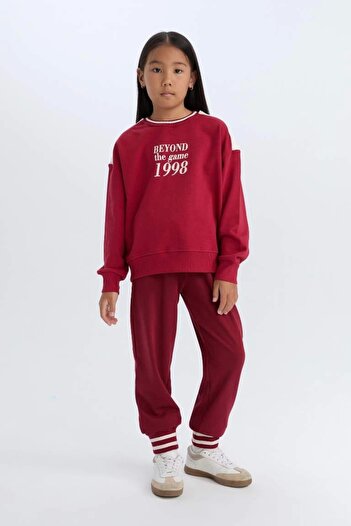 DeFacto D3204 Elastic Waist Printed Jogger Sweatpants