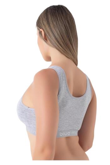 Miss Blue Moon Women's Single Basic Cotton Padded Sports Bustier 7444