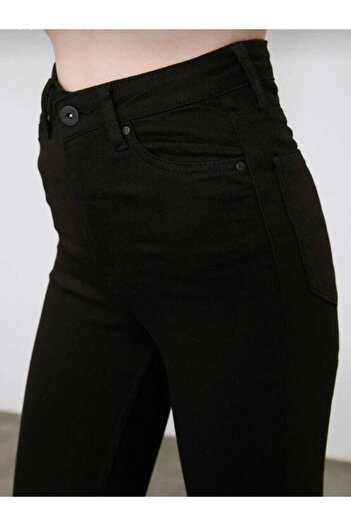 geenz manifacture Ngbutika Full Lycra Jet Black High Waist Skinny Jean Trousers (PACKER)