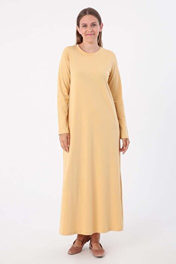 ALLDAY Yellow-Long Sleeve Lingerie Dress