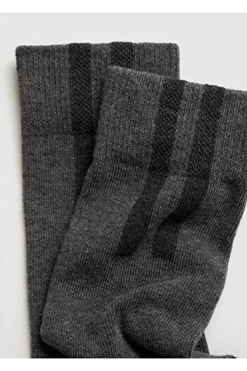 MANGO Man Striped cotton socks