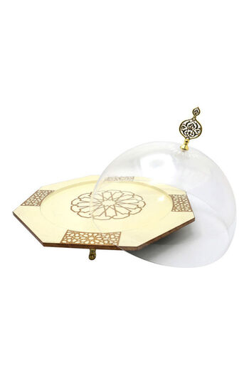 Dania Dessert Plate With Lid Multicolour 42x30x25cm